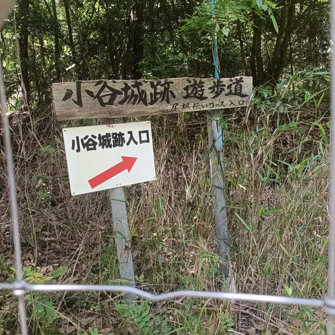 ここから小谷城へ向かいます➜