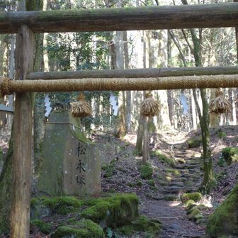 山神社の鳥居から入山