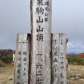 ☁️栗駒山山頂。