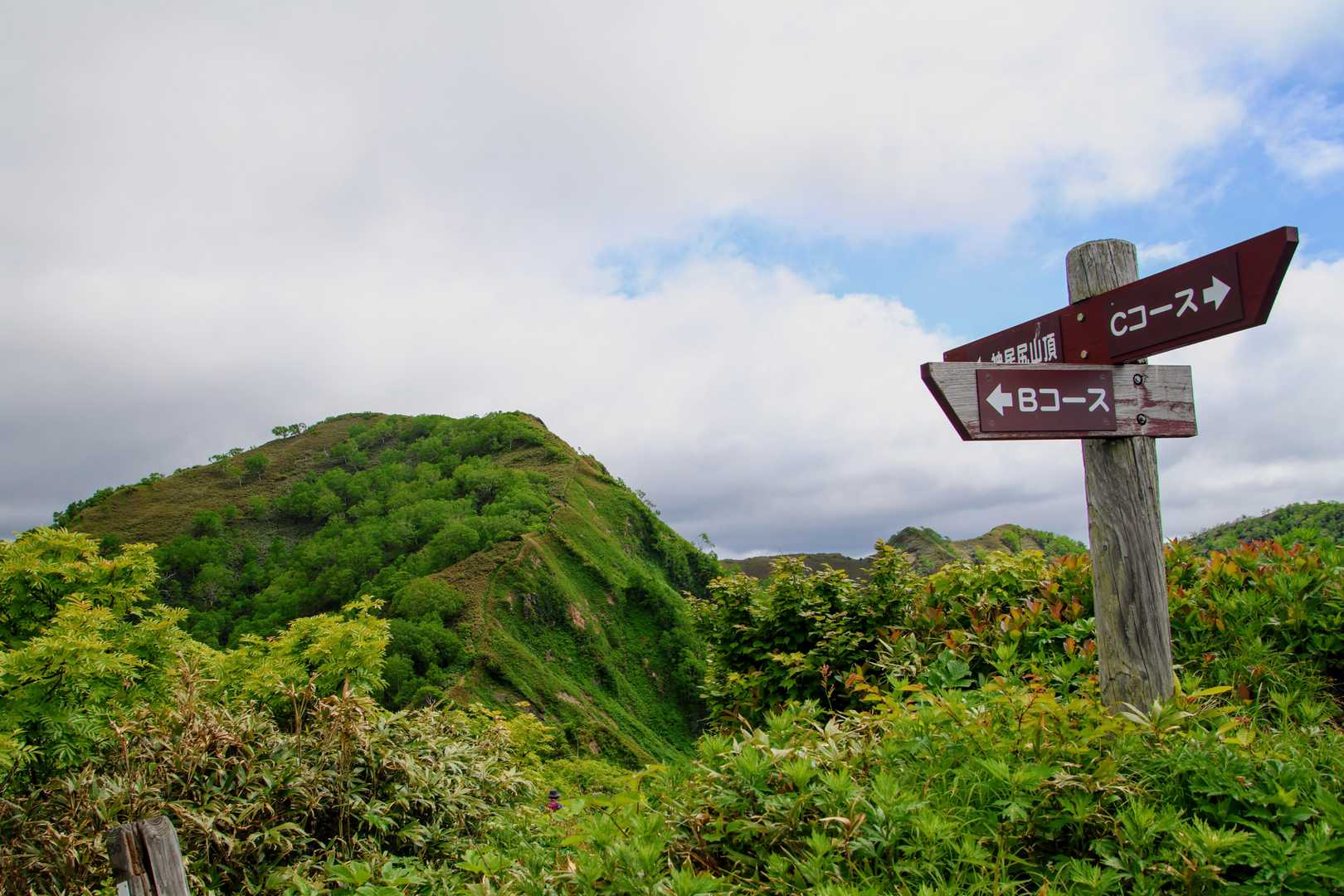 神居尻山。
稜線は殆ど階段です。
