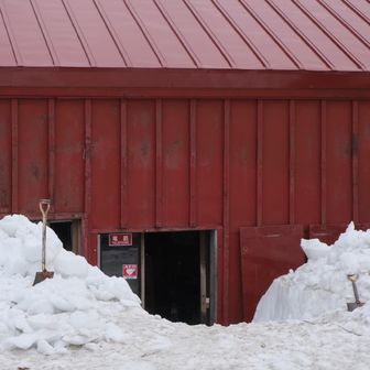 大池山荘まで戻って来ました！
今日小屋明けのようで、雪かけして開けられたドア、ヘリで荷揚げされたたくさんの荷物、そしてスタッフたちが運び出した畳や布団が干されているのを見て、長い冬が終わって小屋を開けるのにこれだけの労力を要るのだということを実感しました🙇‍♀️