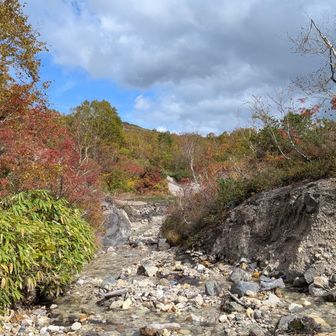 渡渉あります
硫黄川…水は飲めません
鉱山の生活用水は大沼まで馬で水を汲みに行ったそうです