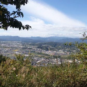 公園から津山市内が見える