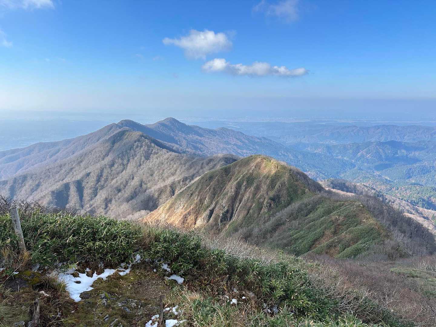 金山滝登山口-女人堂-前岳-中岳-太平山 往復コースの写真
