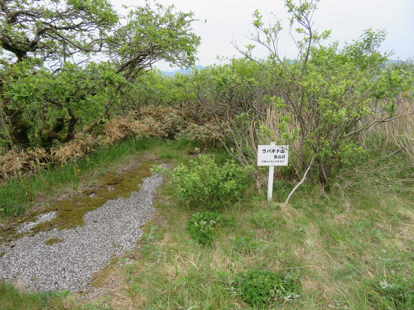 ウバホド山登山口