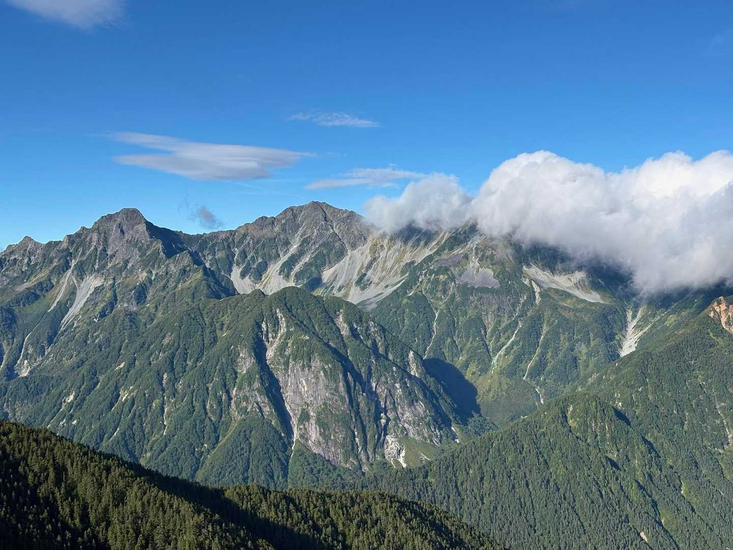 三股-常念岳-蝶ヶ岳 周回コースの写真