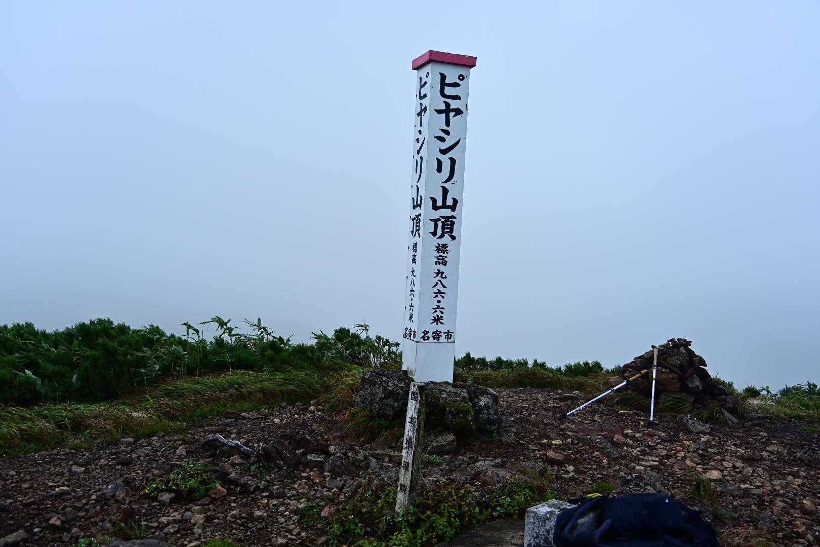 ピヤシリ山987m山頂到着