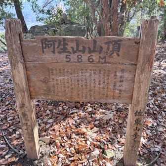 阿武山は阿生山が本来の名前なのかな？