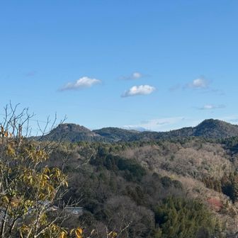 山の向こうは恵那山かな？