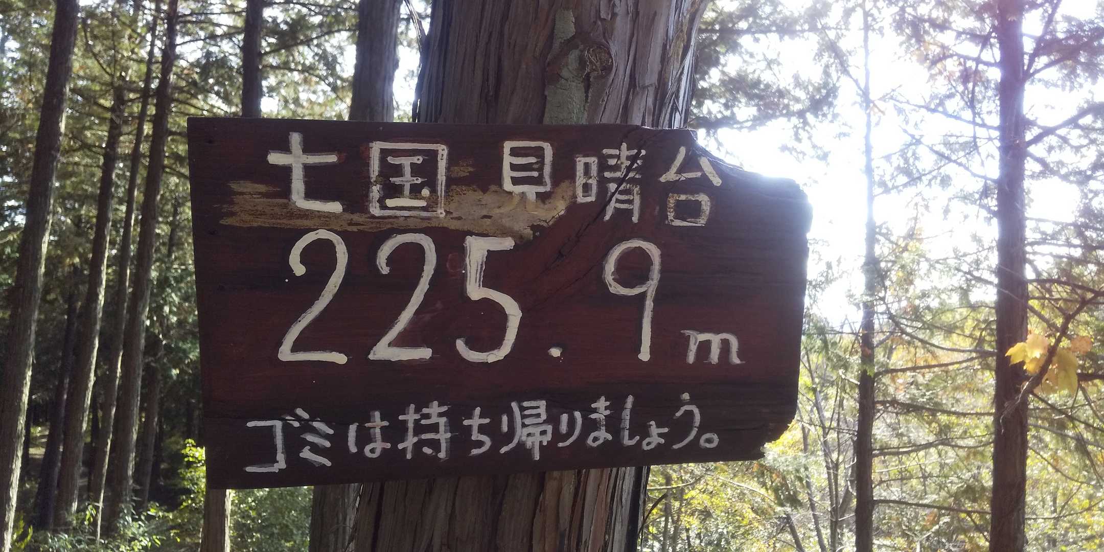見晴台です