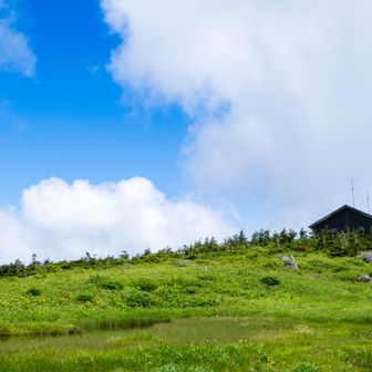 小屋まで戻ってきた