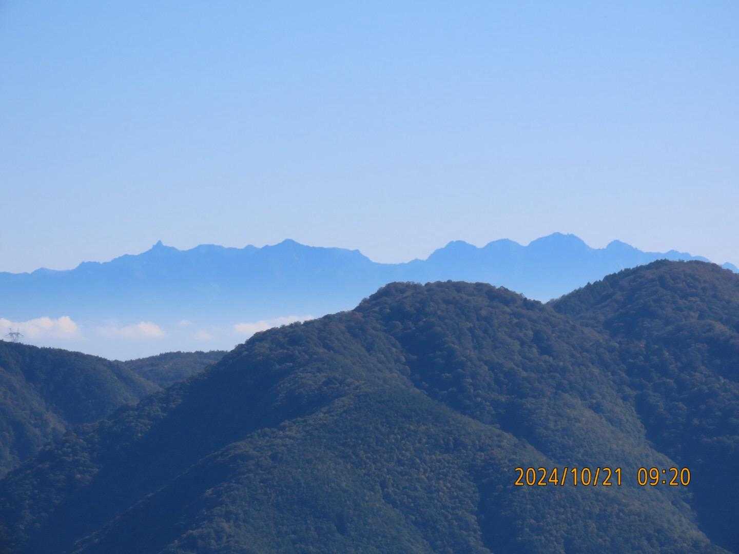 槍ヶ岳と穂高連峰