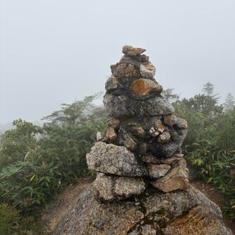 鹿島槍ヶ岳も見えない😖