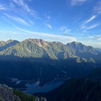立山、剱岳
黒部湖