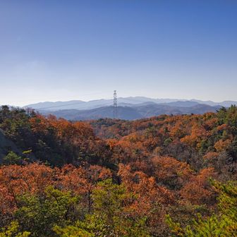 丸山ピークから少し下った位置からの景色！ピーク踏んできてからの記録！