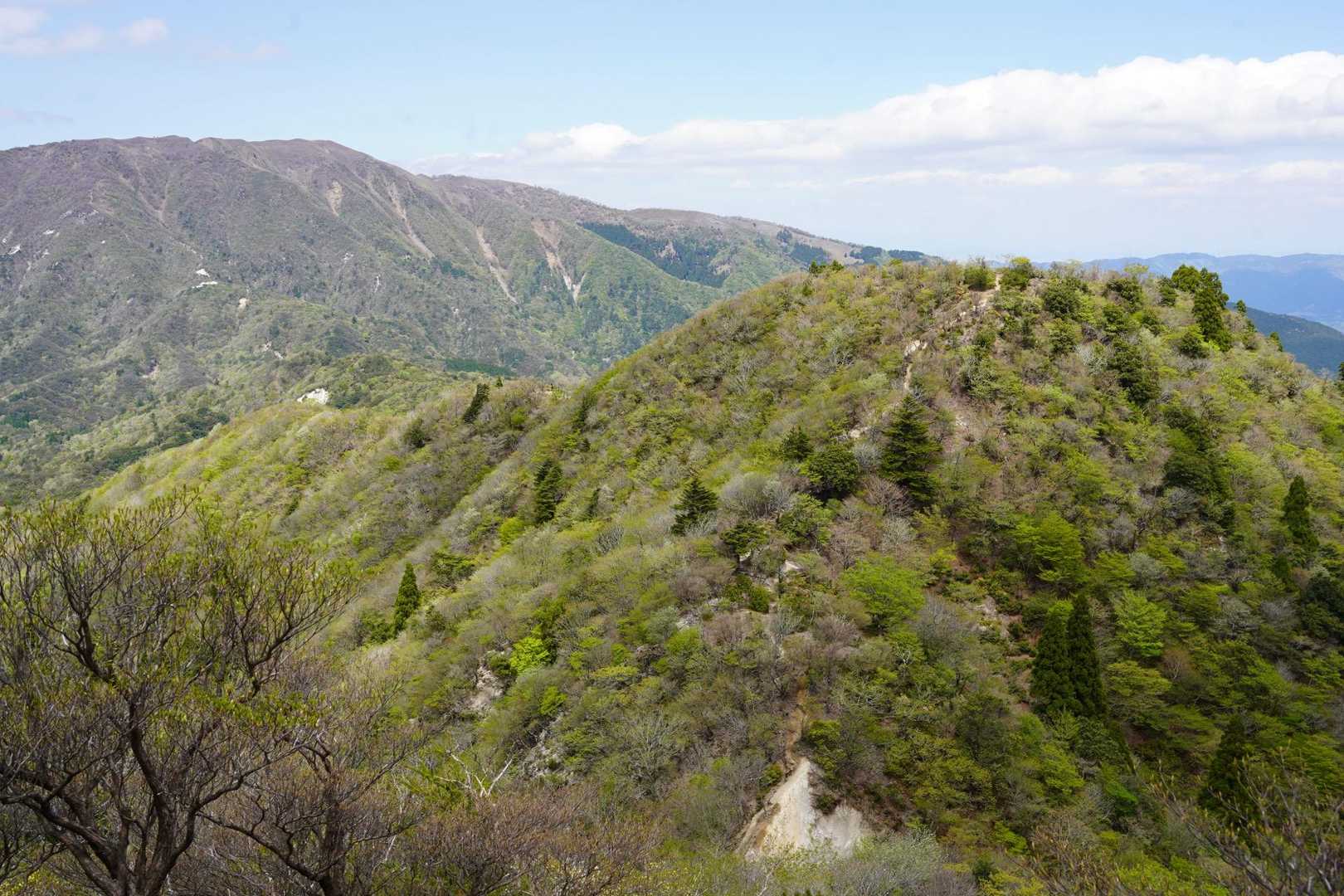 石榑峠-三池岳-八風峠-北仙香山-中峠 往復コースの写真