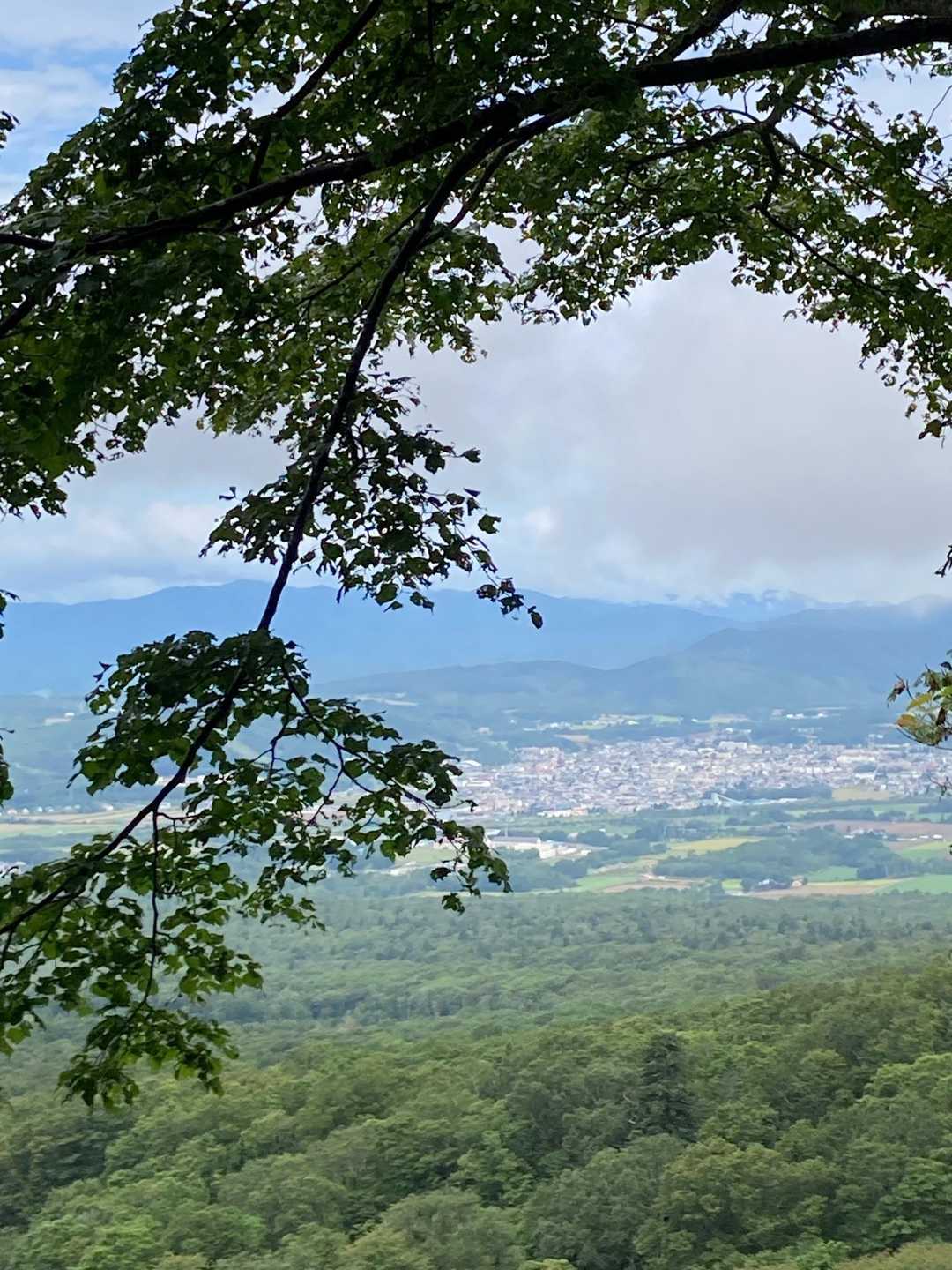 ちょっとだけ見えた
　　　倶知安町の街並み