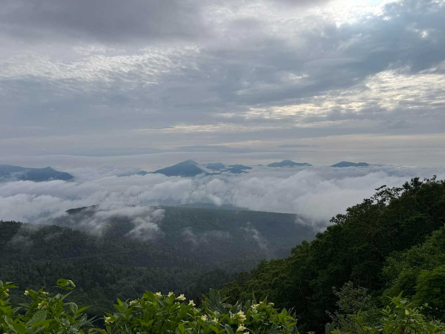 振り返って。山座同定ができませんが遠くの山まで見えたことが嬉しい