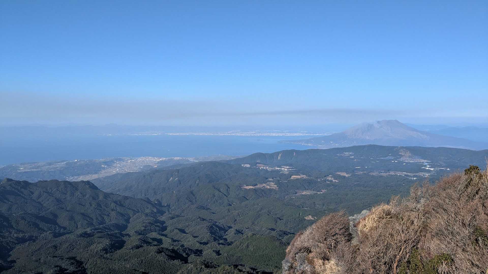 桜島を上から見られるのはよい！