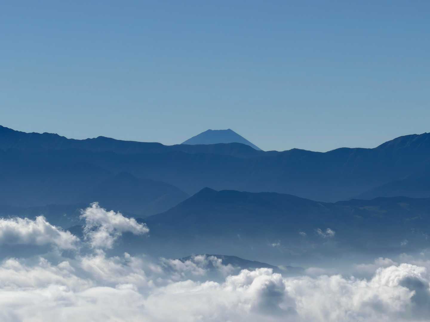 富士山もクッキリ