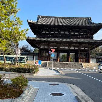 山門左にう回して行きます