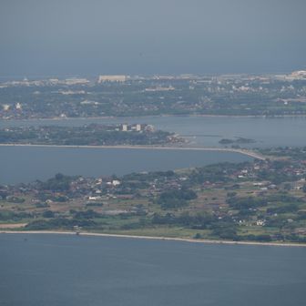 大根島と境港の市街地