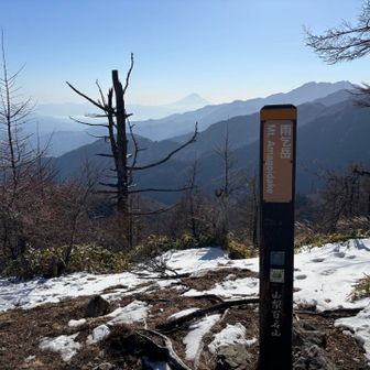 雨乞岳に登頂。
標高2,037m。
南東方向は開けているがあまり眺望はありません。