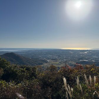 座談山手前からの遠州灘