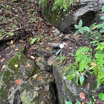 登りで気が付かなかった水場に。
コップがあったのだが、汚かったのでパス