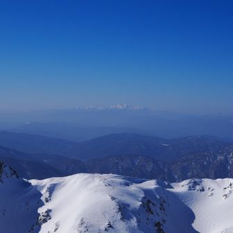 白山も見えます。
