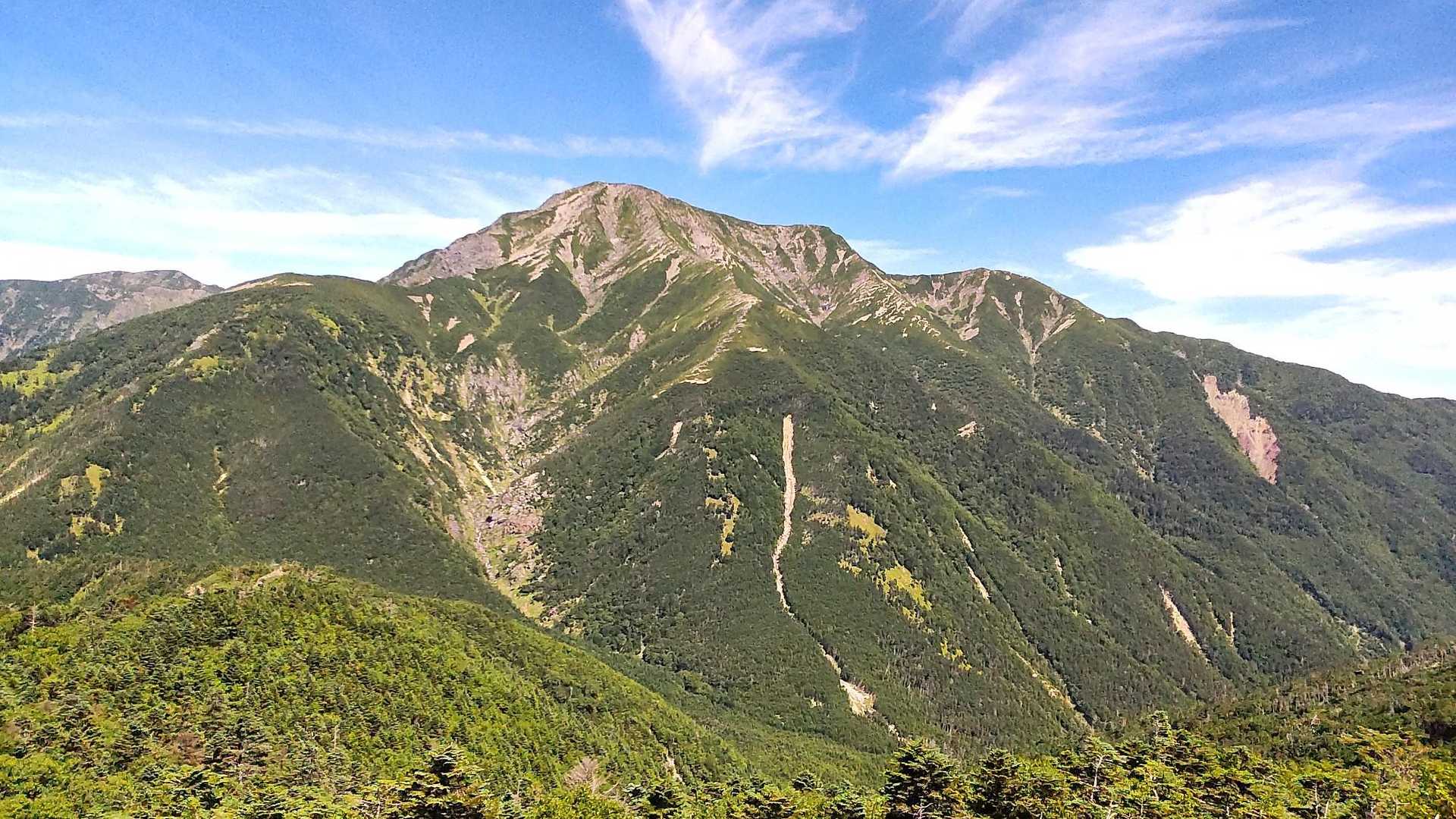 芝沢ゲート-易老渡-大木の広場-苔平-小聖岳-聖岳-南岳- 周回コースの写真