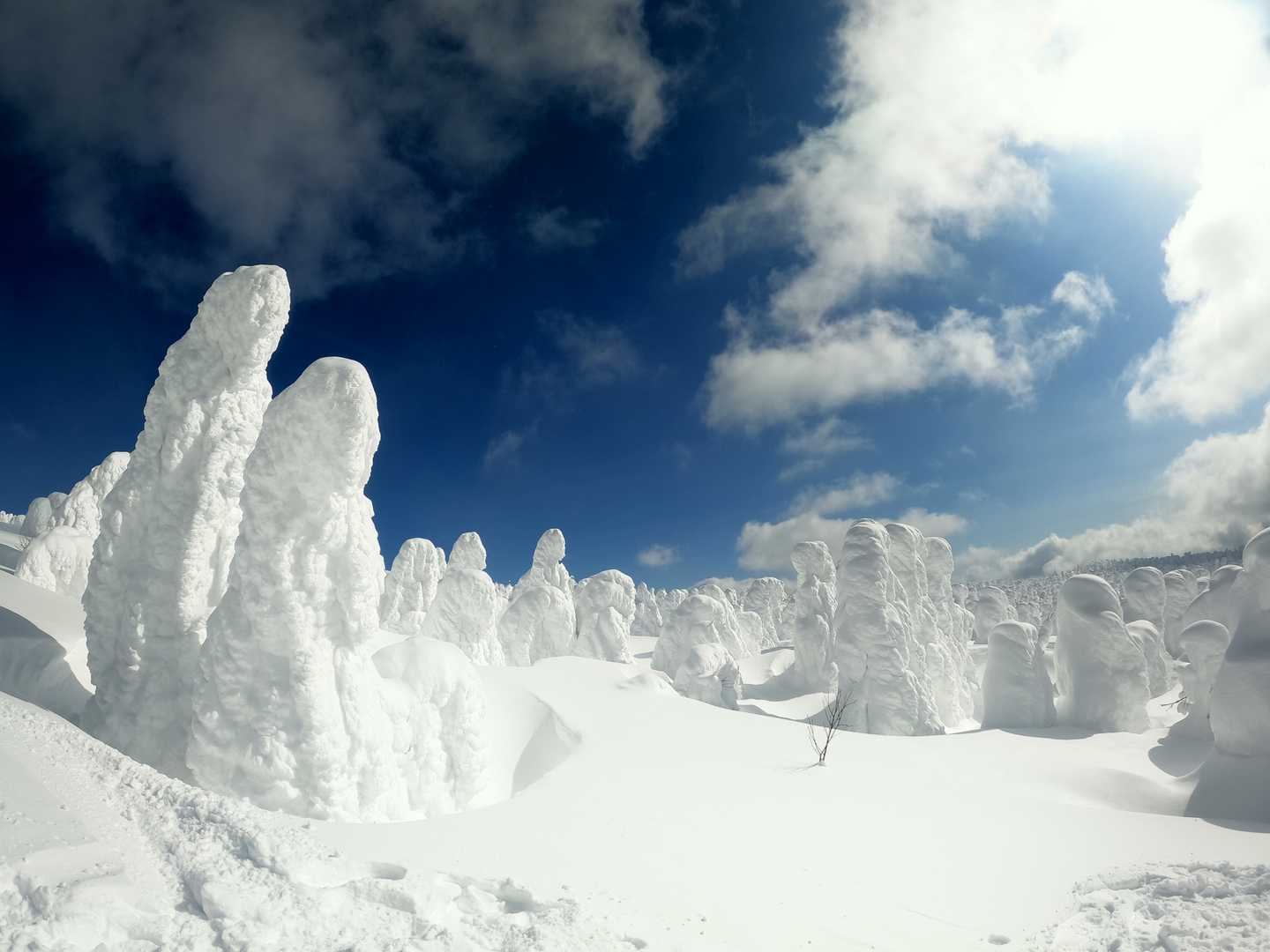 刈田岳-仙人沢コース登山口-蔵王ライザワールド 縦走コースの写真