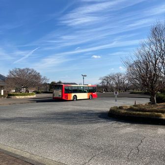 着いたらバス🚌が。ラッキー✌️です。