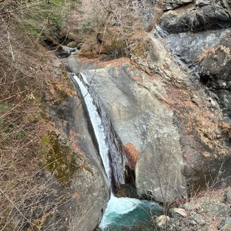 富士山に見える滝壺