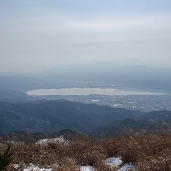 諏訪湖ぼんやり