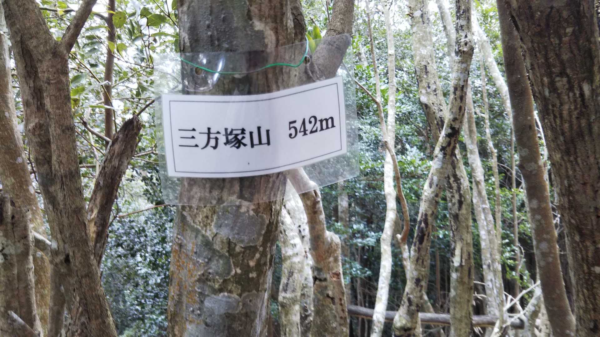 三方塚山、山頂到着🛬
眺望は無し