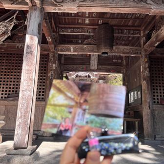 43番　明石寺
ここから70km超の道を歩いて、5年前に取り損ねていた44番　大宝寺の納経を取りに行く旅路が始まる