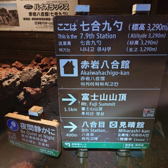 七合九勺 赤岩八合館
砂走館との姉妹館とのこと