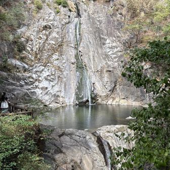 糸引き滝。
おんたき茶屋は今日も満席でした。
すれ違う登山者が少なかったので空いているものと勝手に思っていたので少しガッカリ。
は、腹減った。カ、カレー...