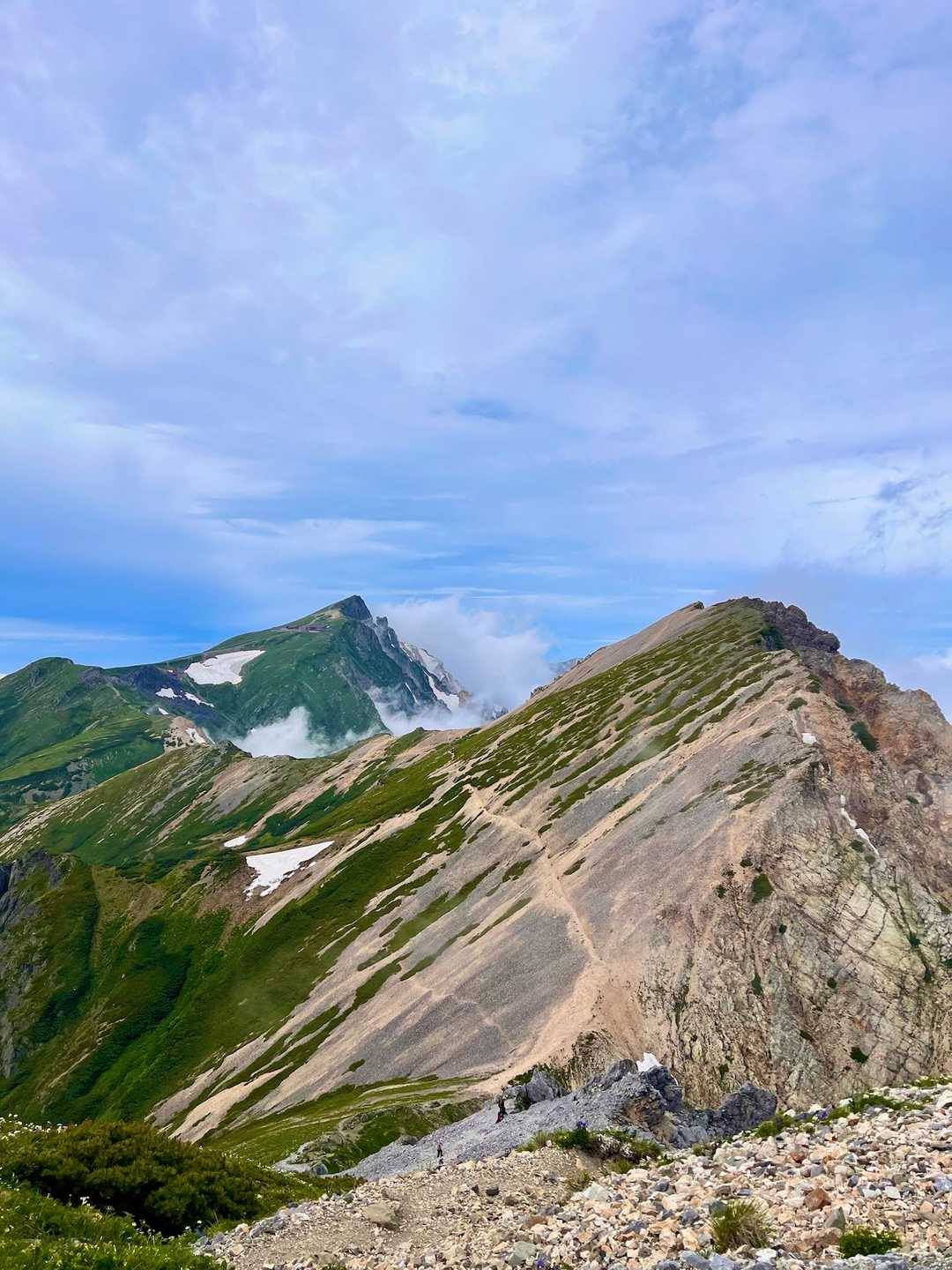 白馬岳大雪渓✨杓子岳 / toshiの登山データ | YAMAP / ヤマップ