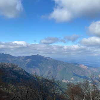 あそこが大障子岩で、あそこが釈迦ヶ岳で！•••と
行きたい山を眺める