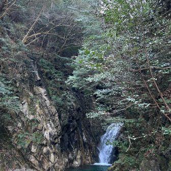 魚止滝だ〜　やっとやっと、、