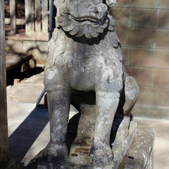 狛犬さん頑張っています！