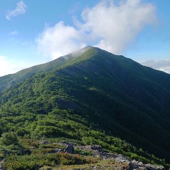 いよいよ憧れの蝙蝠岳が目の前に♪