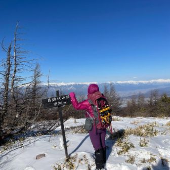 前鉢伏山に到着
風が冷たい🌪️
