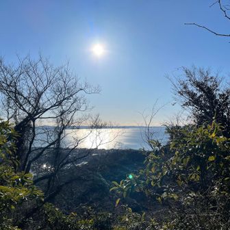 今日の朝日☀️海も綺麗です