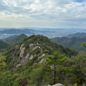 登ったところの山々。見た目ほど険しくはありません