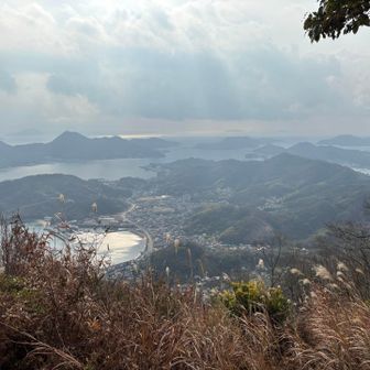 今日は気温が高く霞んでる