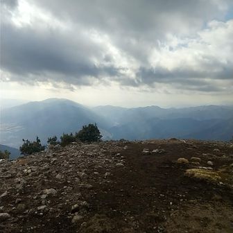 山頂は開けていて心地よいです。