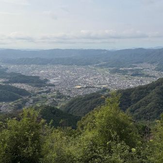 旗立山より府中市内